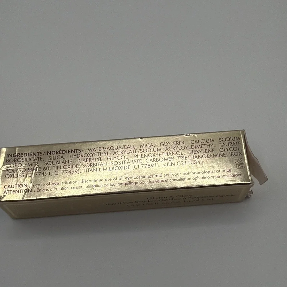 Stila Glisten & Glow Liquid Eye Shadow Waterfall 4.5mL New‎ Damaged Box